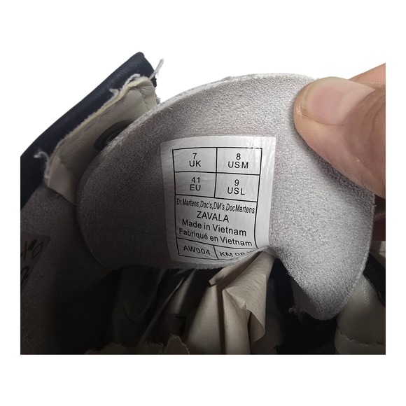 Dr. Martens Womens Size 9 41 Mens 8 White Leather Zavala Lace Up Boots - Picture 7 of 8